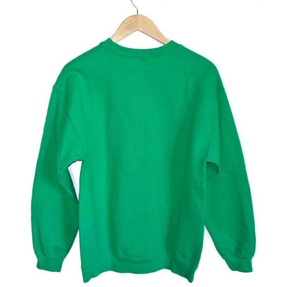 HYBRID elf Santas helper Christmas ugly green sweatshirt holiday toymaker Size M - Picture 2 of 5